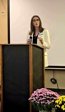 Arienne Speaking at the Mercer Dem's Fall Dinner
